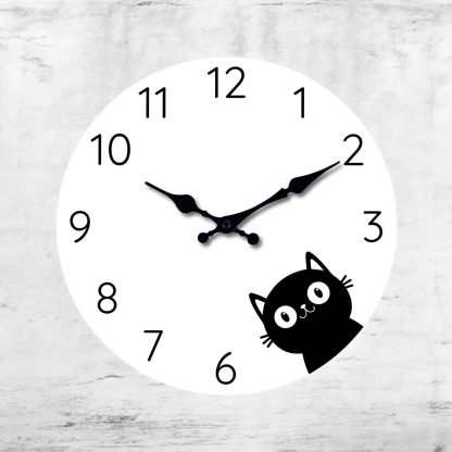 Cute cat wall clock - Image 2