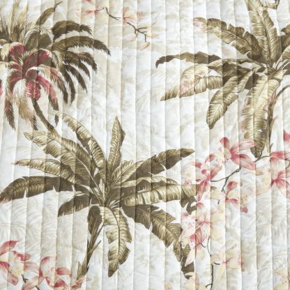 Palm leaf print three-piece bedspread set - Image 2