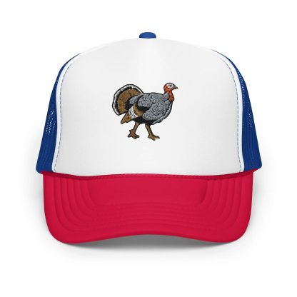 Turkey embroidered contrast mesh hat - Image 7