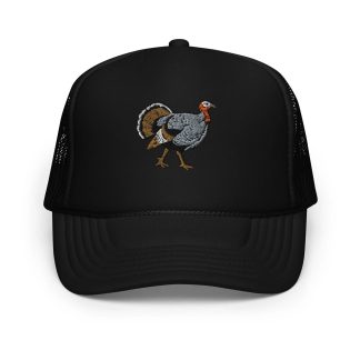 Turkey embroidered contrast mesh hat