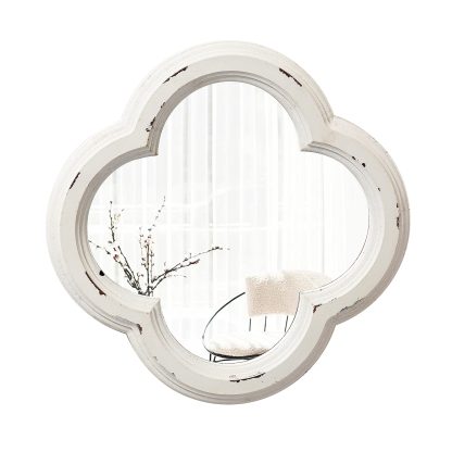 French retro old flower window mirror - Image 5