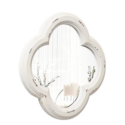 French retro old flower window mirror - Image 3