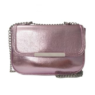 Dreamy pink and purple metallic crossbody bag