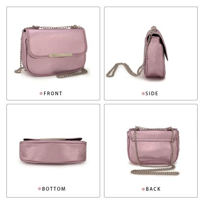 Dreamy pink and purple metallic crossbody bag - Image 2