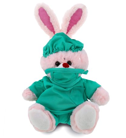 Medical rabbit plush doll