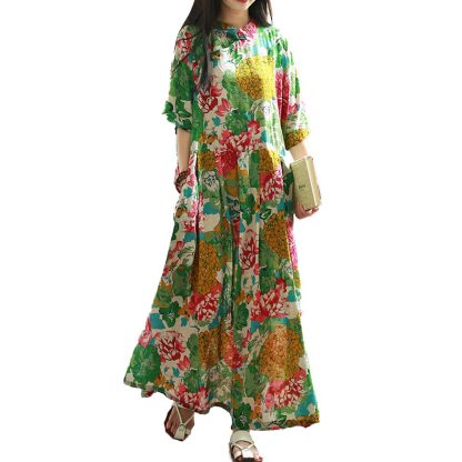 Loose printed long skirt - Image 4