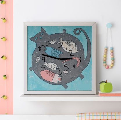 Cute Cat Art Wall Clock - Image 5