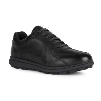 Men's lace-up leather sneakers