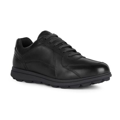 Men's lace-up leather sneakers