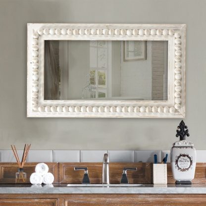 French pearl pattern decorative mirror - Image 4