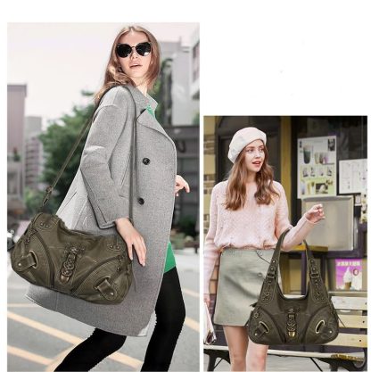 Vintage distressed hand-woven women's bag - Image 5