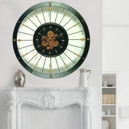 Retro artistic gear wall clock - Image 3