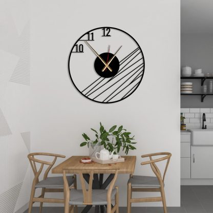 Abstract line art wall clock - Image 4