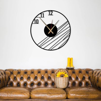 Abstract line art wall clock - Image 3