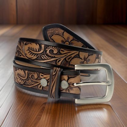Vintage carved belt