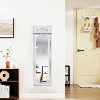French retro carved full-length mirror