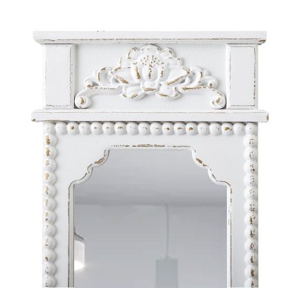 French retro carved full-length mirror - Image 3