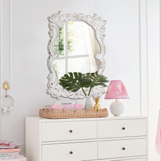 French carved decorative mirror