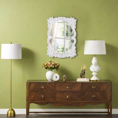 French carved decorative mirror - Image 6