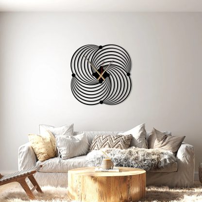 Spiral Rhythm Art Wall Clock - Image 6