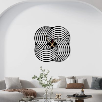 Spiral Rhythm Art Wall Clock