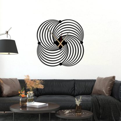 Spiral Rhythm Art Wall Clock - Image 2