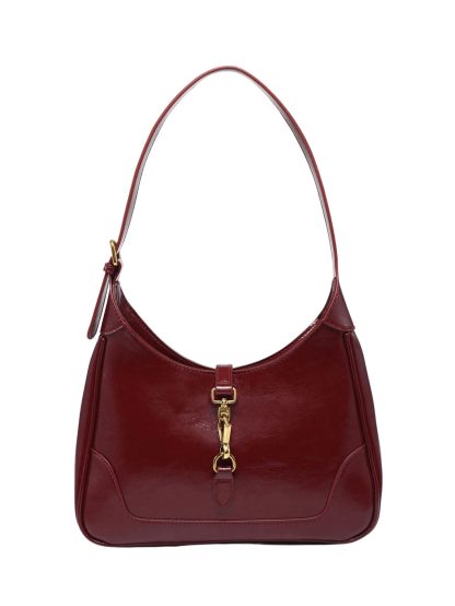 Vintage patent leather underarm bag