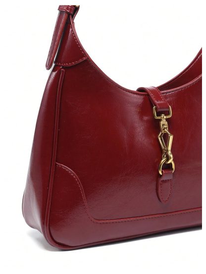Vintage patent leather underarm bag - Image 3