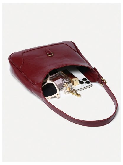 Vintage patent leather underarm bag - Image 2