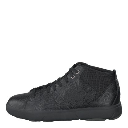 Men's black high-top leather sneakers - Image 7