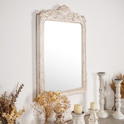 French palace carved full-length mirror - Image 3