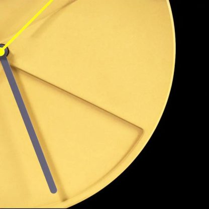 Creative yellow simple wall clock - Image 3