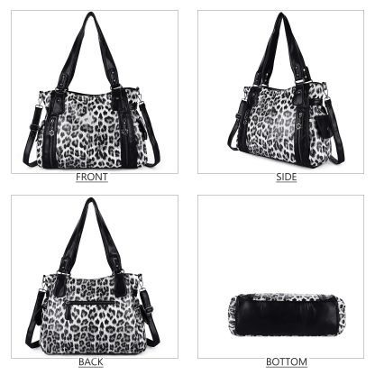 Wild leopard print multi-back women's bag - Image 3