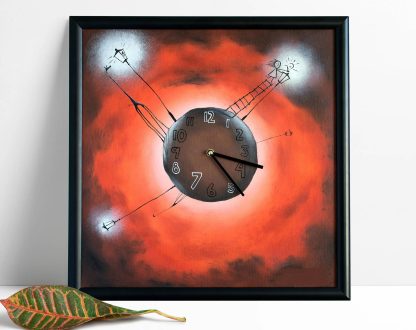 Creative abstract square wall clock - Image 6