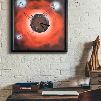 Creative abstract square wall clock
