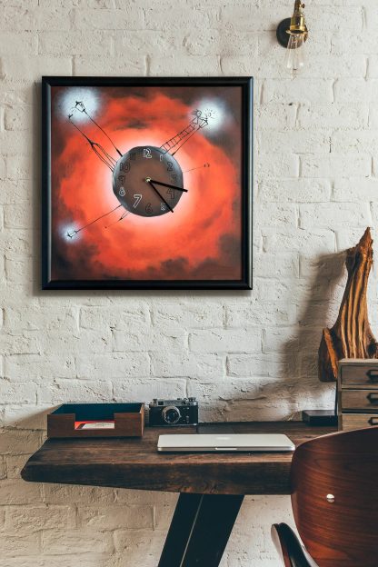 Creative abstract square wall clock