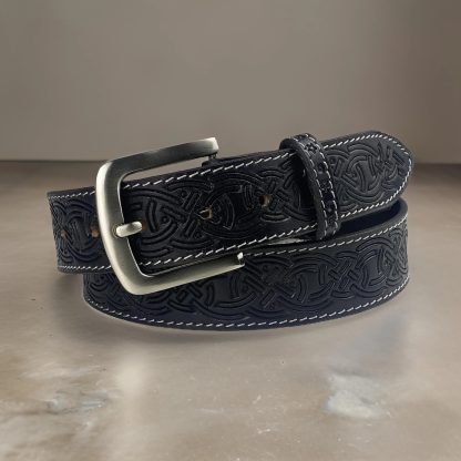 Celtic hand-carved leather belt - Image 6