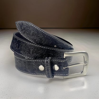 Celtic hand-carved leather belt - Image 5