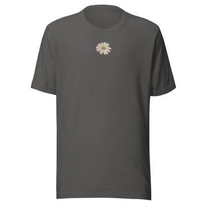 Light blue daisy embroidered T-shirt - Image 3