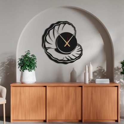 Shell-shaped art wall clock - Image 6