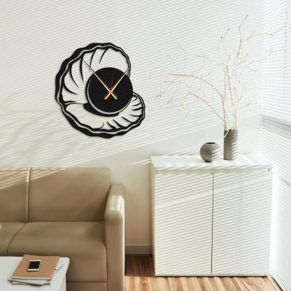 Shell-shaped art wall clock - Image 5