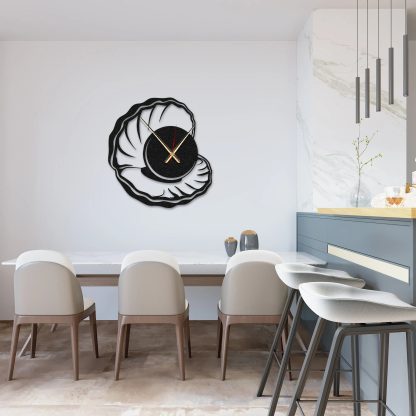Shell-shaped art wall clock - Image 4