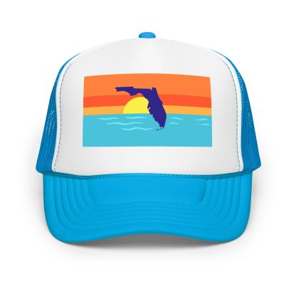 Florida Sunset Mesh Baseball Cap - Image 7