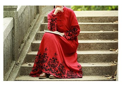 Embroidered buttoned long skirt - Image 2