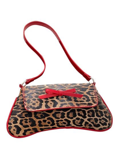 Leopard print bow Accent underarm bag - Image 6