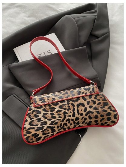 Leopard print bow Accent underarm bag - Image 5