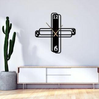 Deconstructionist Cross Wall Clock