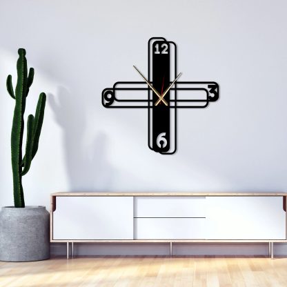 Deconstructionist Cross Wall Clock