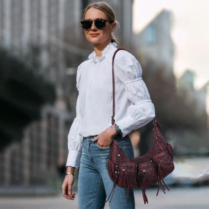 Vintage distressed tassel underarm bag - Image 2