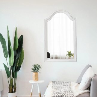 French aesthetic iron carved mirror